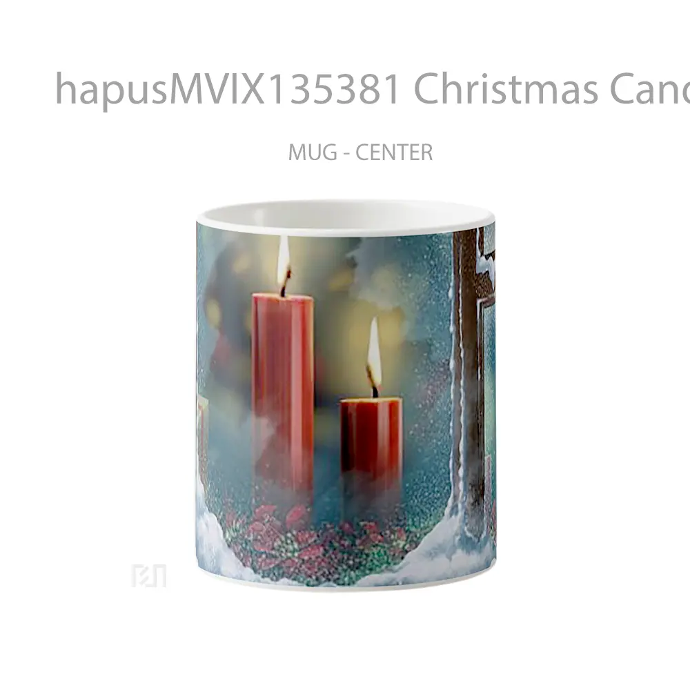 Mug Christmas Candles Gelas Keramik Unik