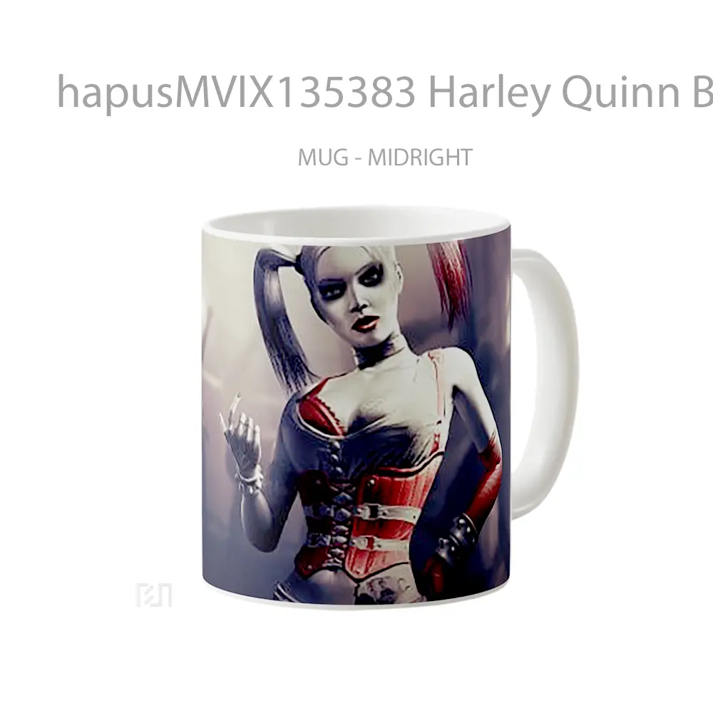 Mug Harley Quinn Batman Arkham City Gelas Superhero - All-side / Desain