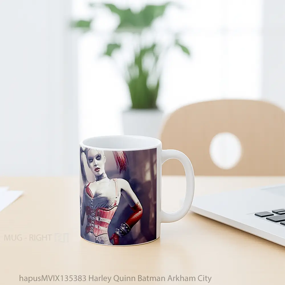 Mug Harley Quinn Batman Arkham City Gelas Superhero - All-side / Desain