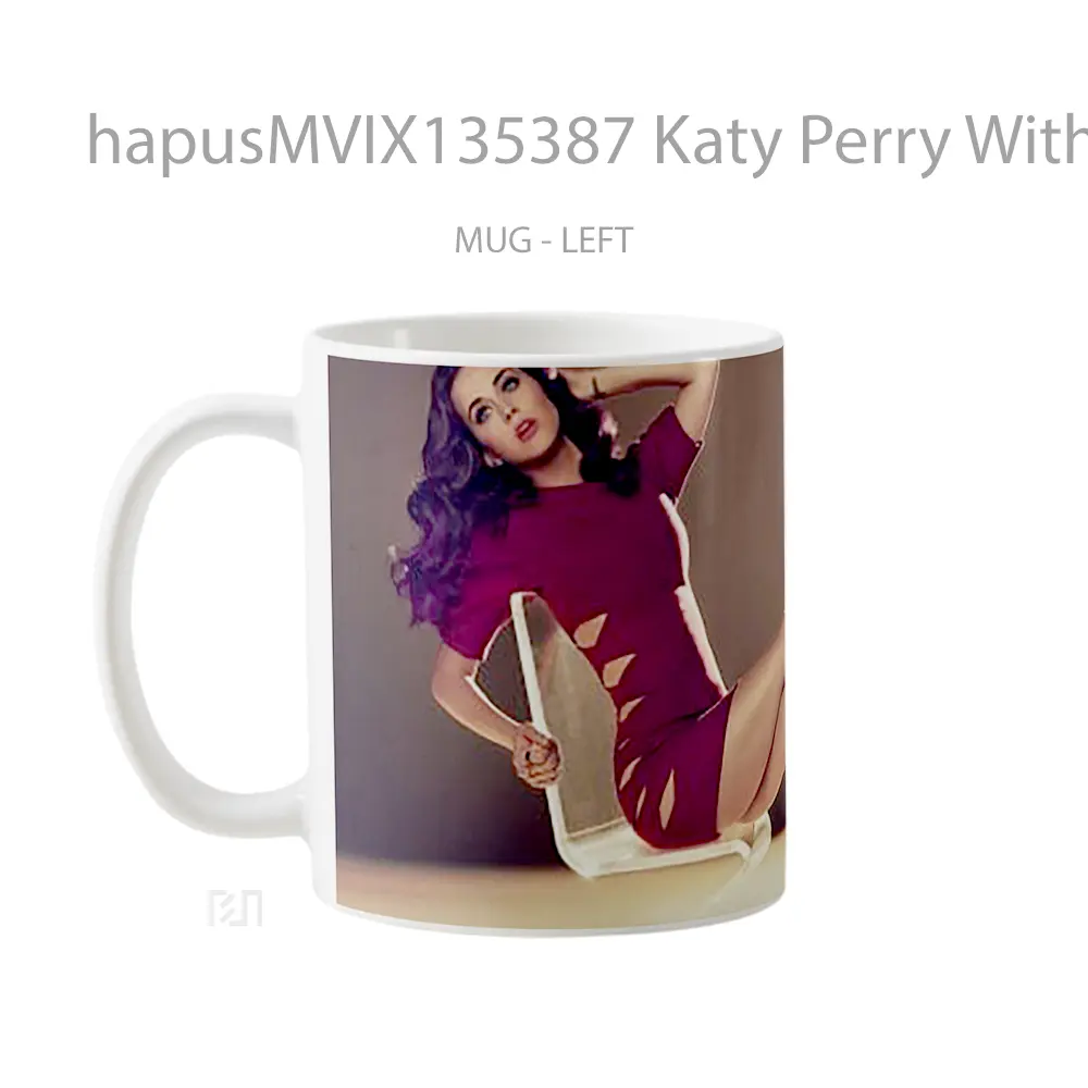 Mug Katy Perry With Red Dress Gelas Keramik Unik - All-side / Desain