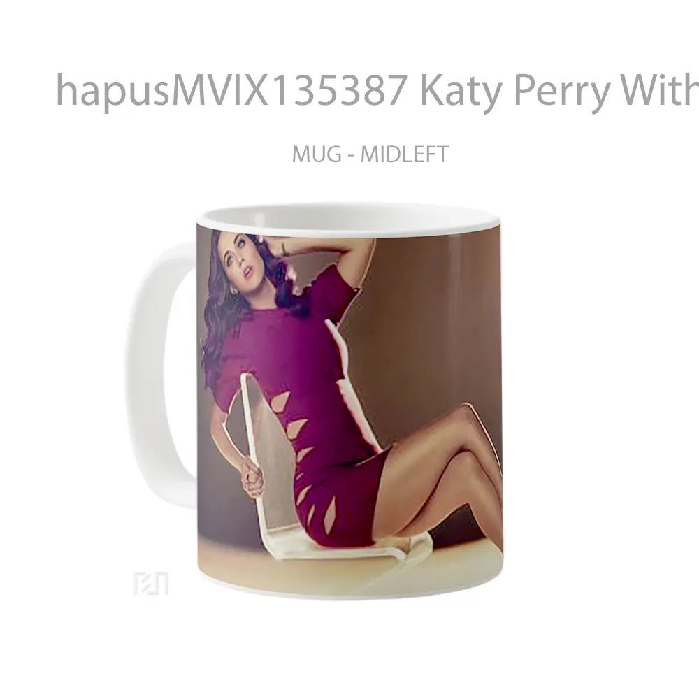 Mug Katy Perry With Red Dress Gelas Keramik Unik - All-side / Desain