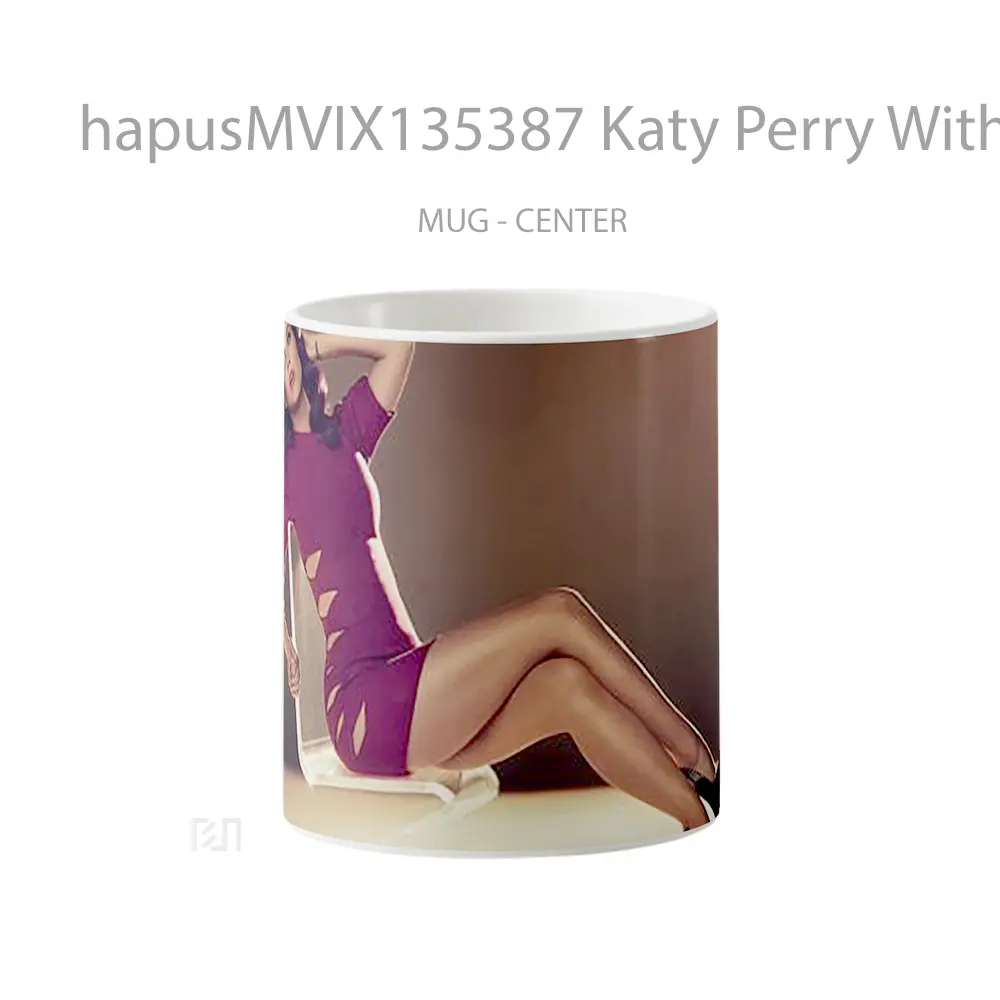 Mug Katy Perry With Red Dress Gelas Keramik Unik