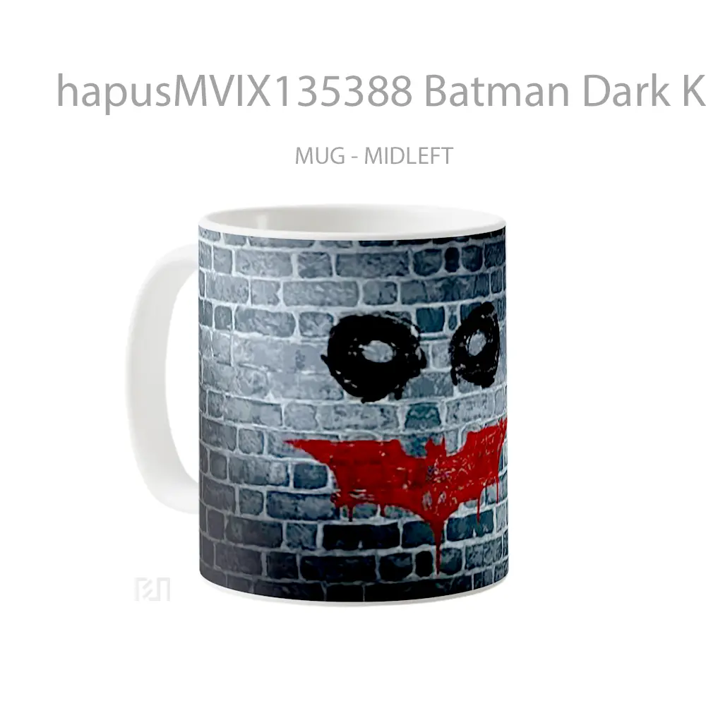 Mug Batman Dark Knight Joker Wall Gelas Superhero - All-side / Desain
