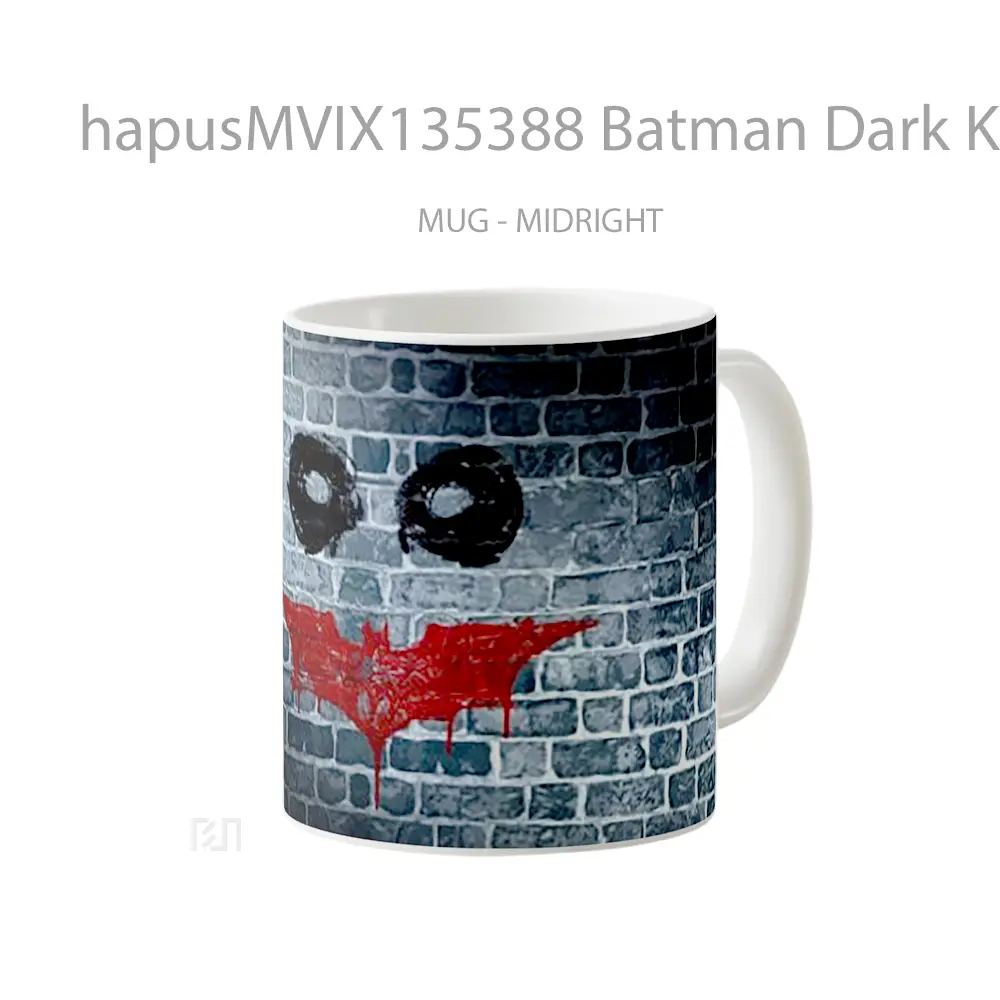 Mug Batman Dark Knight Joker Wall Gelas Superhero - All-side / Desain