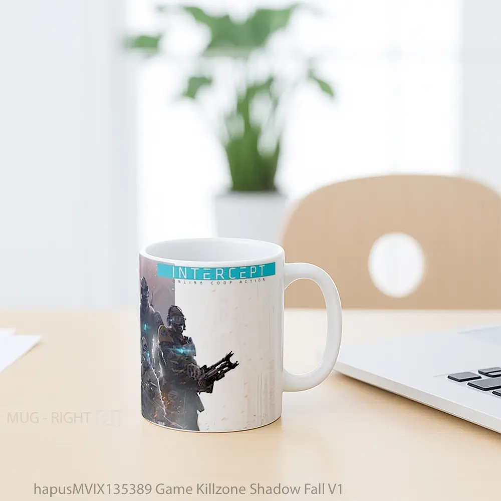 Mug Game Killzone Shadow Fall V1 Cangkir Gamer - All-side / Desain