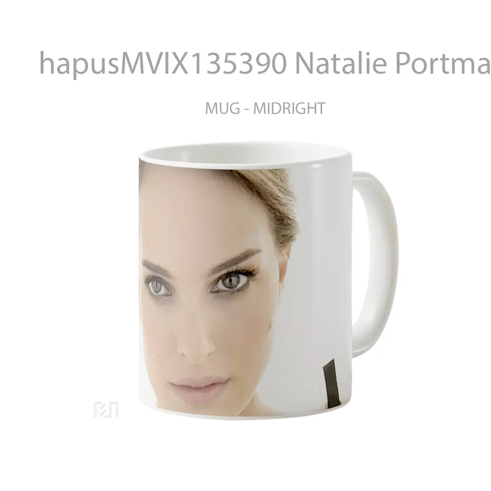 Mug Natalie Portman V1 Gelas Selebriti - All-side / Desain