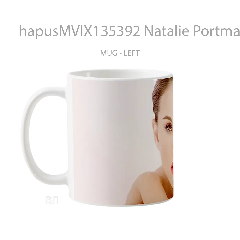 Mug Natalie Portman V3 Gelas Selebriti - All-side / Desain
