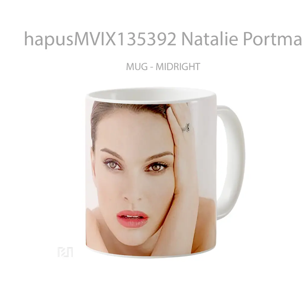 Mug Natalie Portman V3 Gelas Selebriti - All-side / Desain