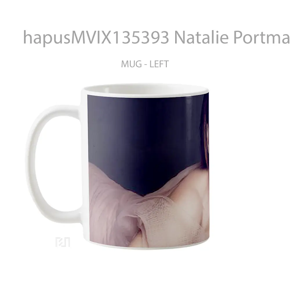 Mug Natalie Portman V4 Gelas Selebriti - All-side / Desain