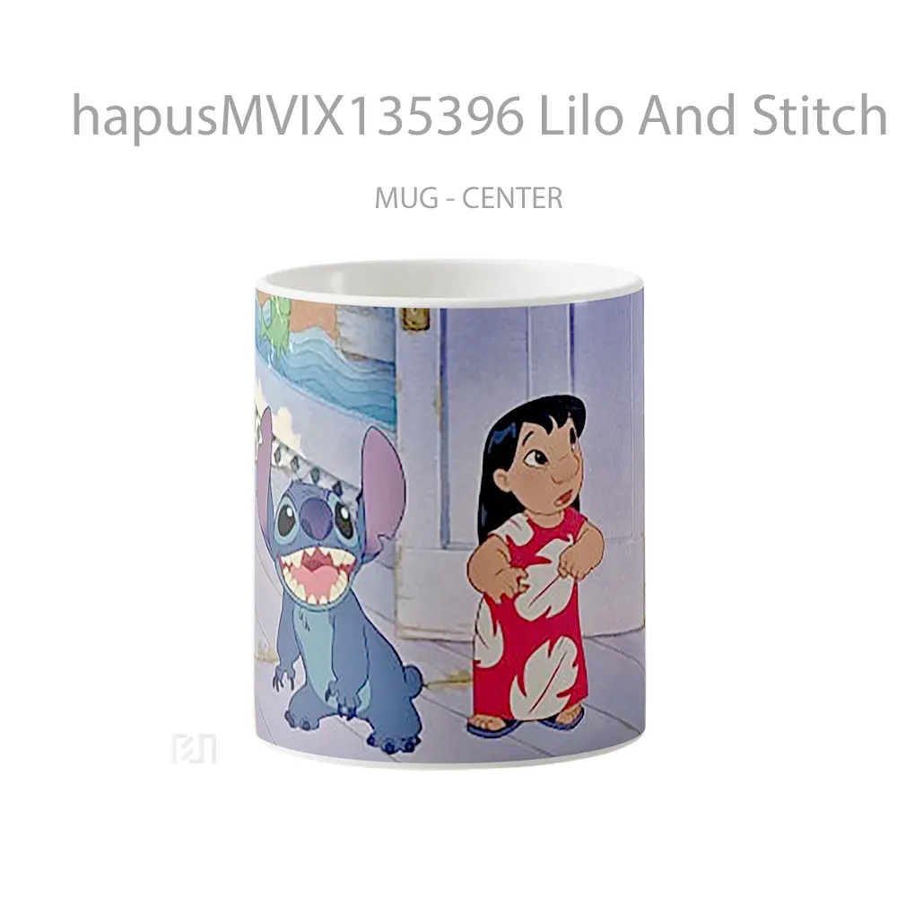 Mug Lilo And Stitch Gelas Keramik Unik