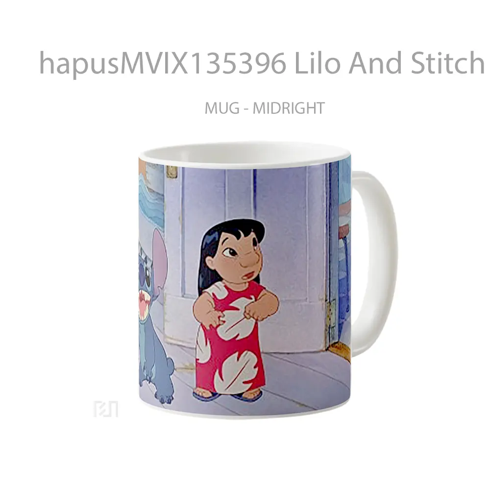 Mug Lilo And Stitch Gelas Keramik Unik - All-side / Desain