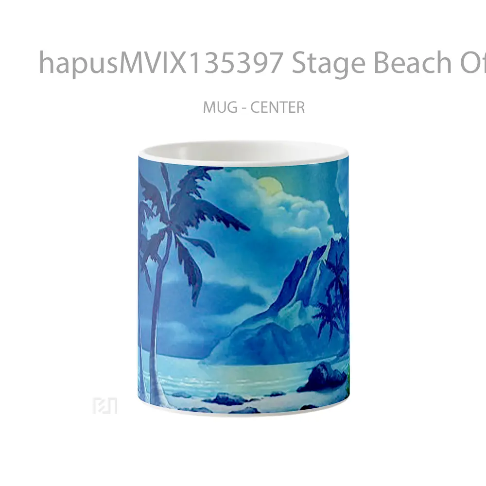 Mug Stage Beach Of Lilo And Stitch Gelas Pemandangan Alam