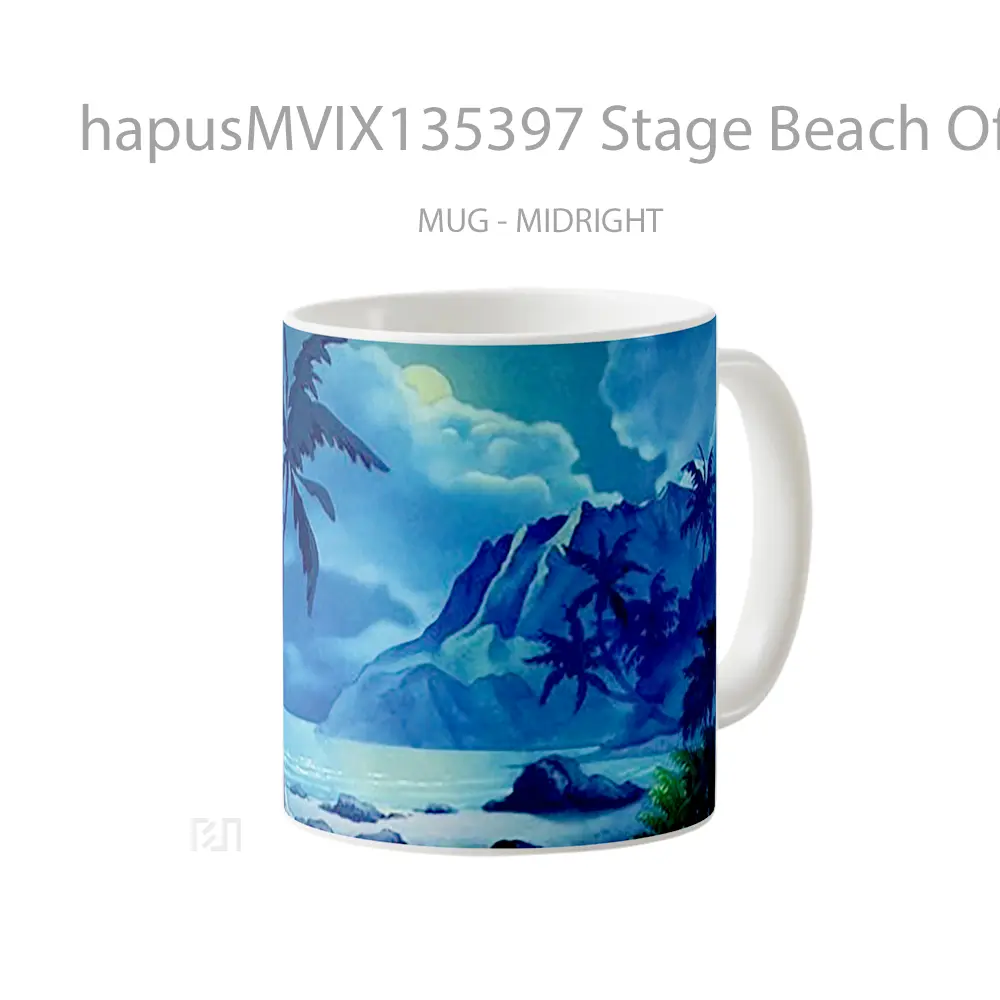 Mug Stage Beach Of Lilo And Stitch Gelas Pemandangan Alam - All-side / Desain