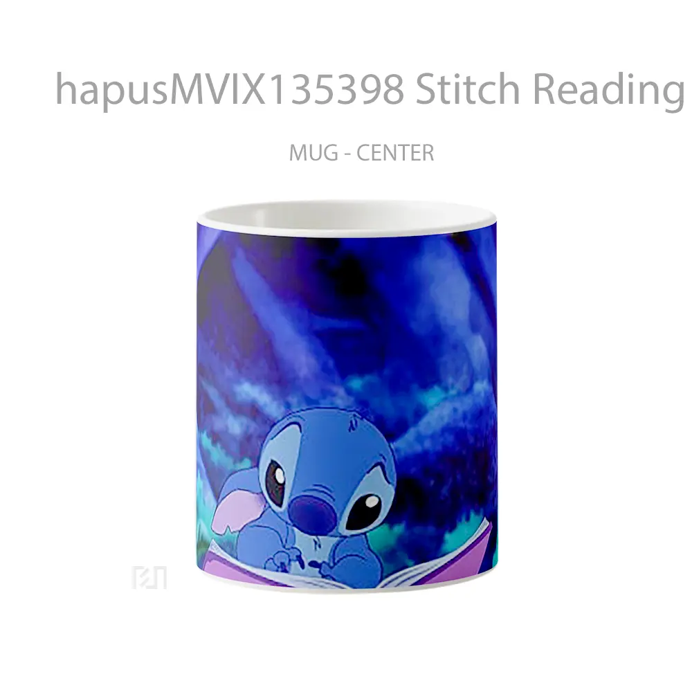 Mug Stitch Reading The Ugly Duckling Gelas Keramik Unik