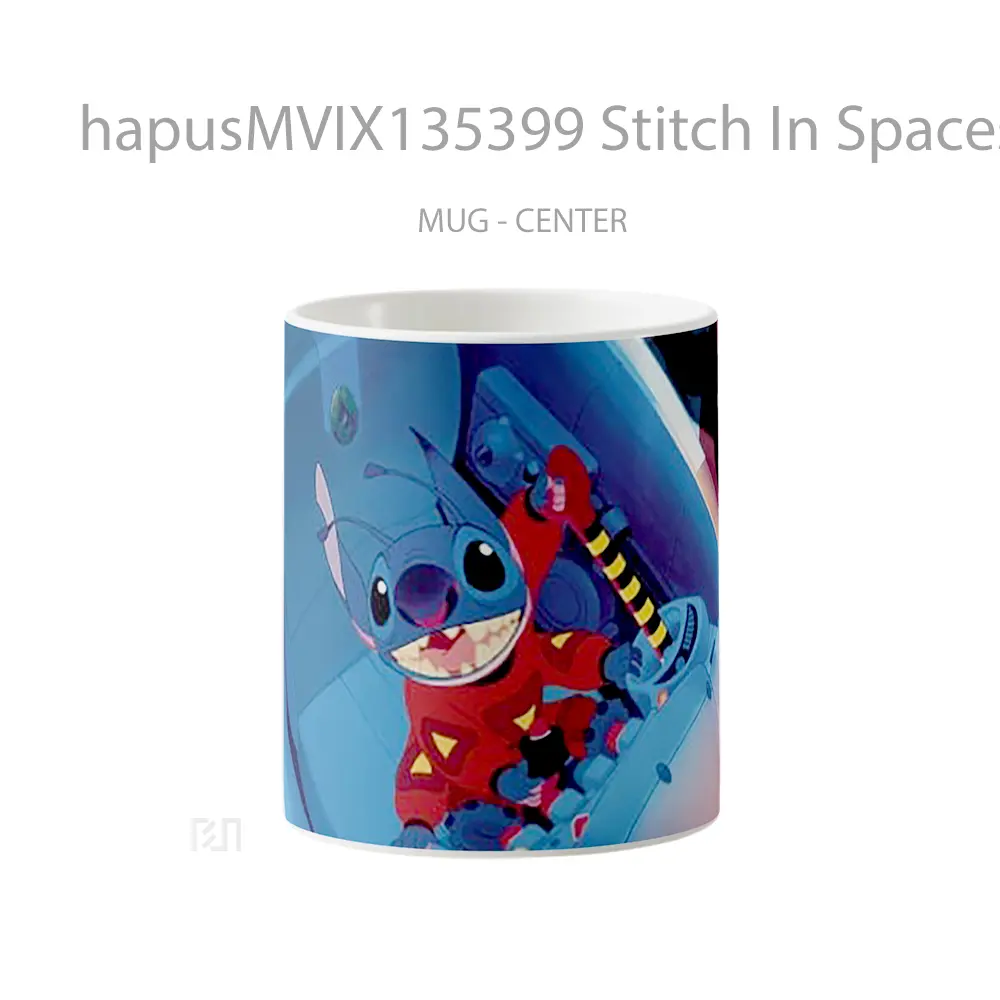 Mug Stitch In Spaceship Gelas Keramik Unik