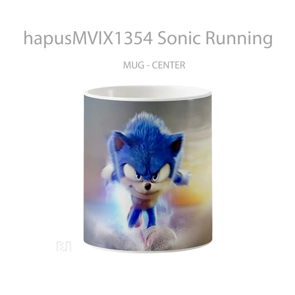 Mug Sonic Running Gelas Keramik Unik
