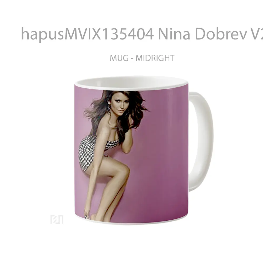 Mug Nina Dobrev V2 Gelas Keramik Unik - All-side / Desain