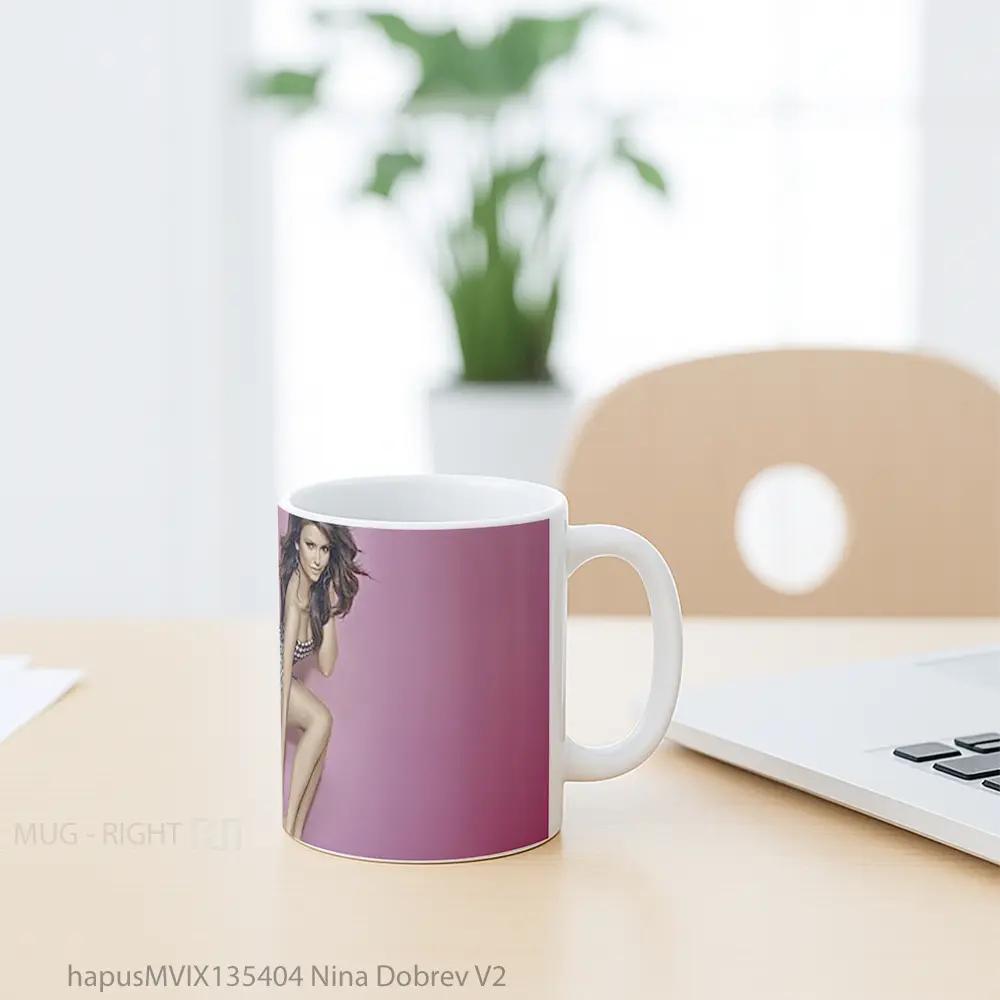 Mug Nina Dobrev V2 Gelas Keramik Unik - All-side / Desain