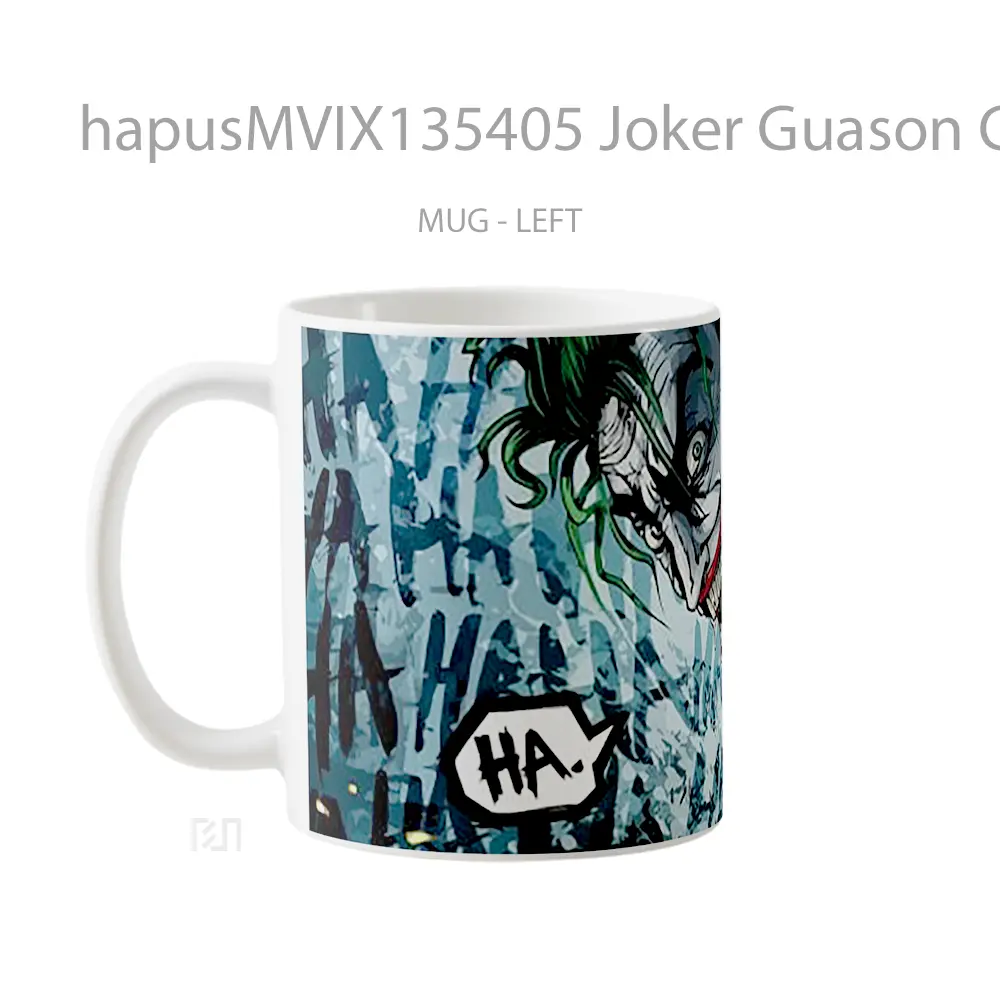 Mug Joker Guason Comic Gelas Superhero - All-side / Desain