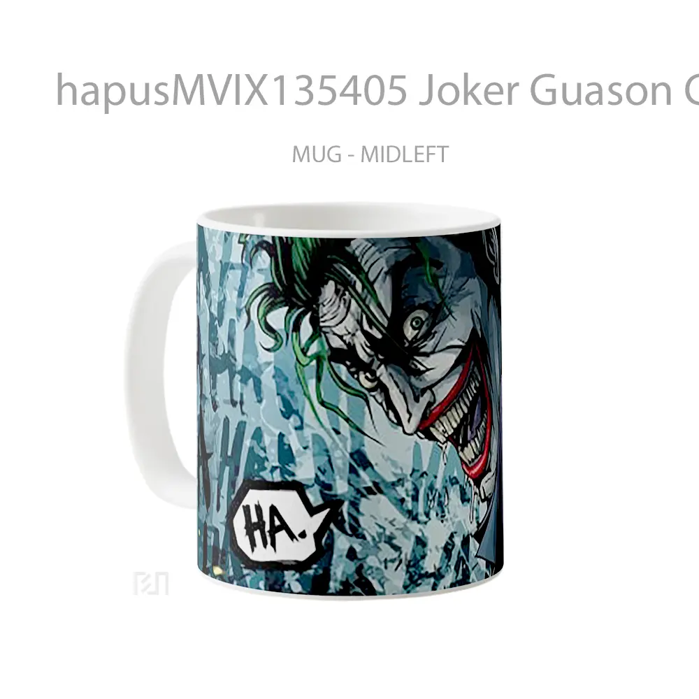 Mug Joker Guason Comic Gelas Superhero - All-side / Desain