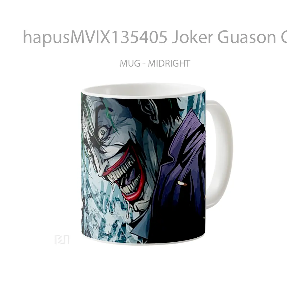 Mug Joker Guason Comic Gelas Superhero - All-side / Desain