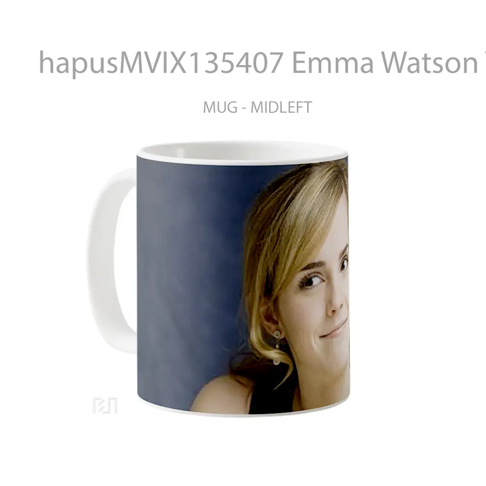 Mug Emma Watson V1 Gelas Selebriti - All-side / Desain