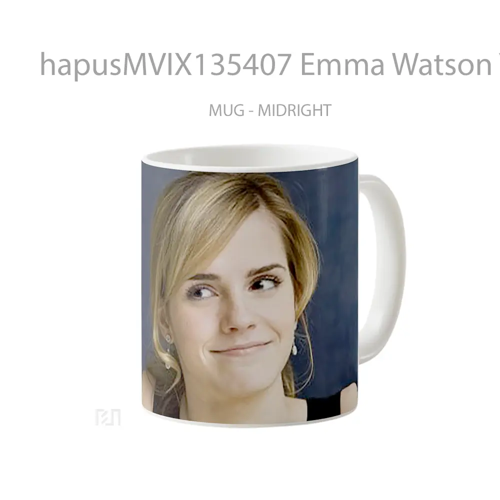 Mug Emma Watson V1 Gelas Selebriti - All-side / Desain