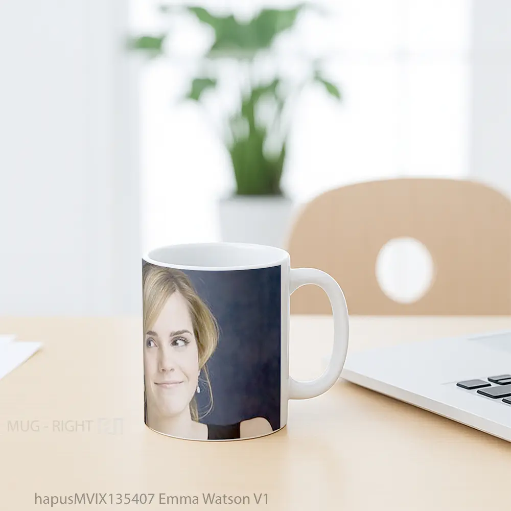 Mug Emma Watson V1 Gelas Selebriti - All-side / Desain