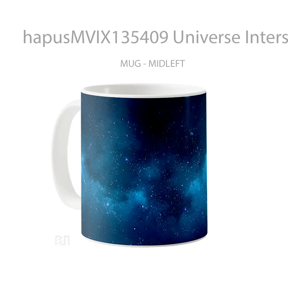 Mug Universe Interstellar Space V1 Gelas Astronomi - All-side / Desain