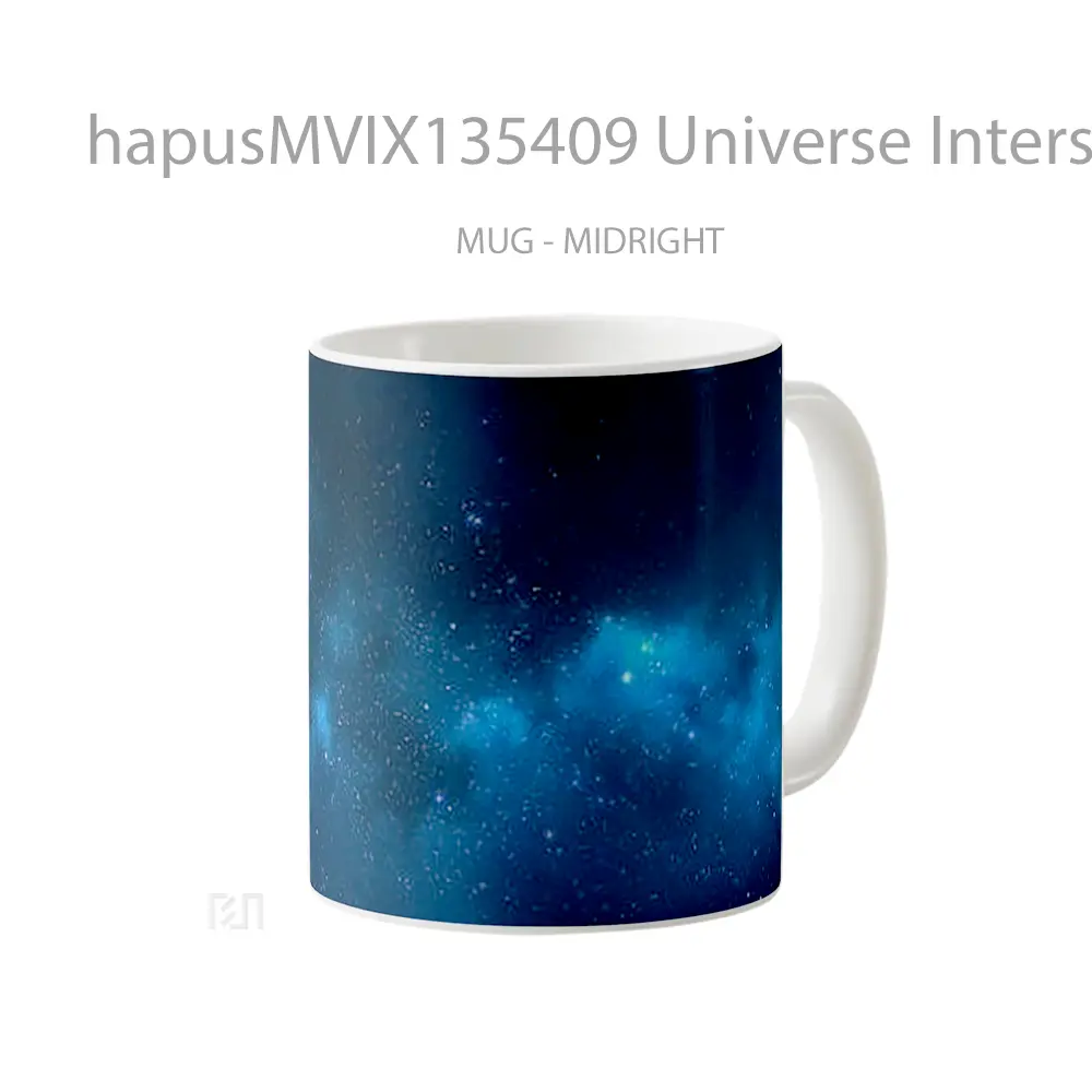Mug Universe Interstellar Space V1 Gelas Astronomi - All-side / Desain
