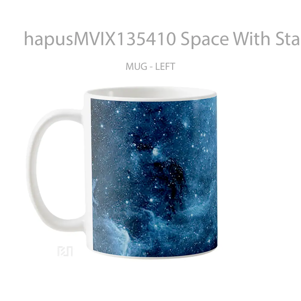 Mug Space With Stars Gelas Astronomi - All-side / Desain