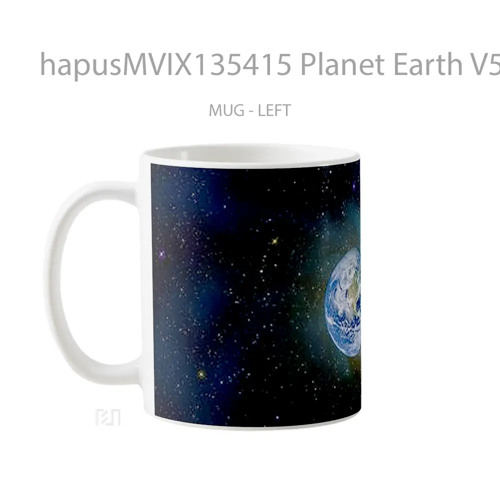 Mug Planet Earth V5 Gelas Astronomi - All-side / Desain