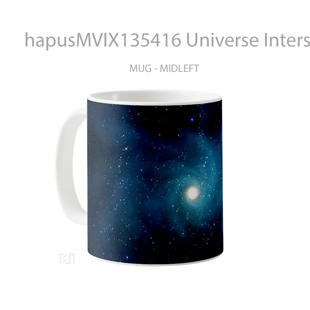 Mug Universe Interstellar Space V2 Gelas Astronomi - All-side / Desain
