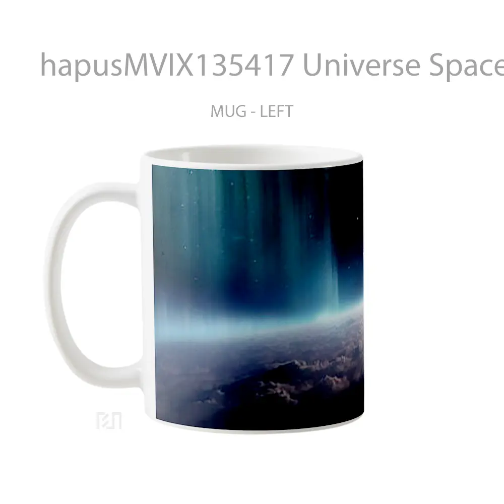 Mug Universe Space With Clouds Gelas Pemandangan Alam - All-side / Desain