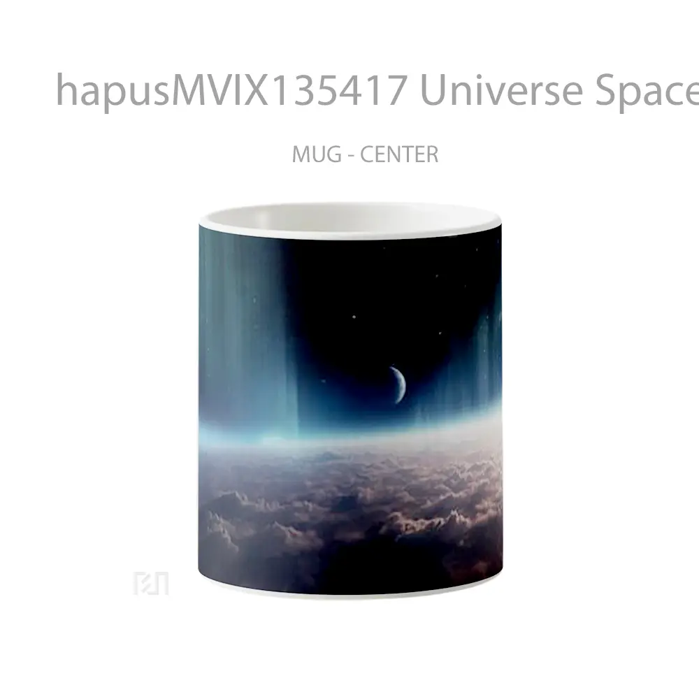 Mug Universe Space With Clouds Gelas Pemandangan Alam