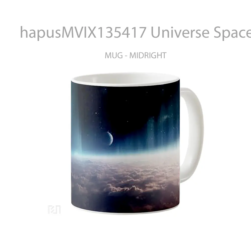 Mug Universe Space With Clouds Gelas Pemandangan Alam - All-side / Desain