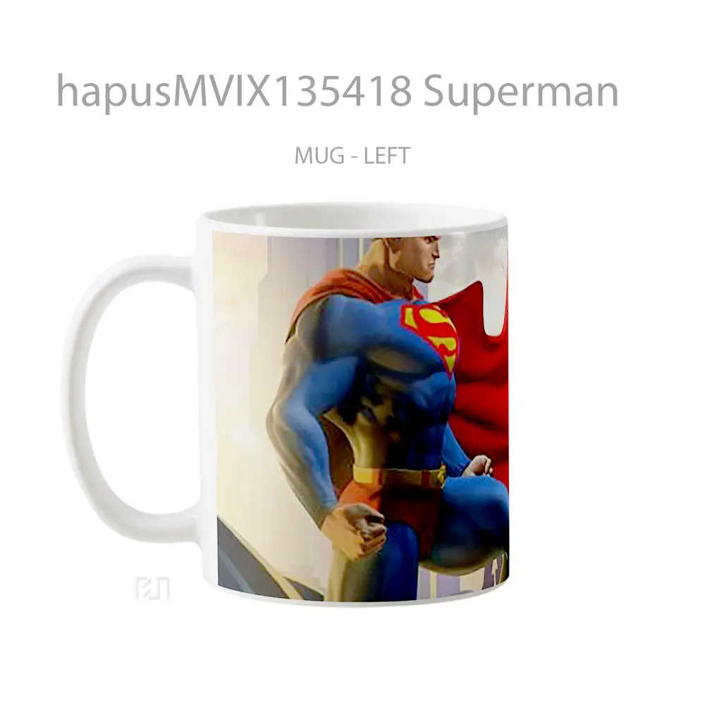 Mug Superman Gelas Superhero - All-side / Desain