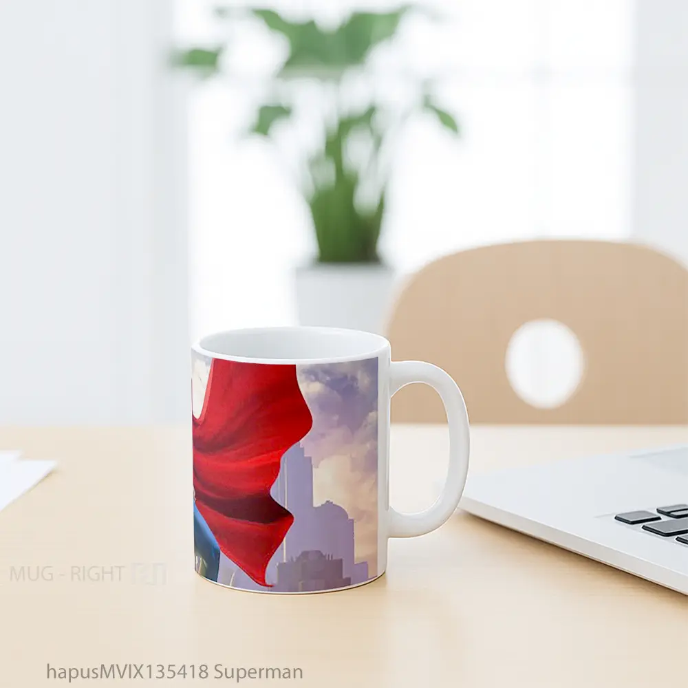 Mug Superman Gelas Superhero - All-side / Desain