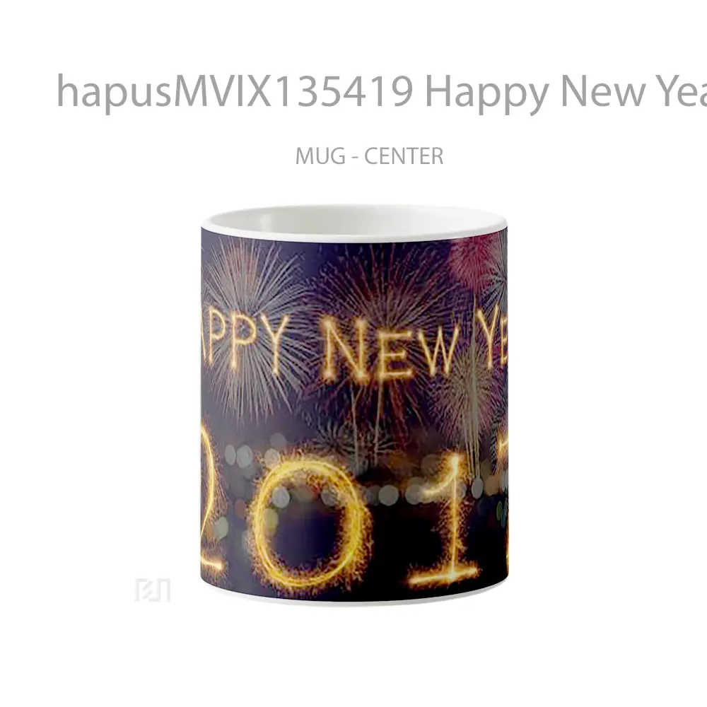 Mug Happy New Year 2017 Gelas Keramik Unik