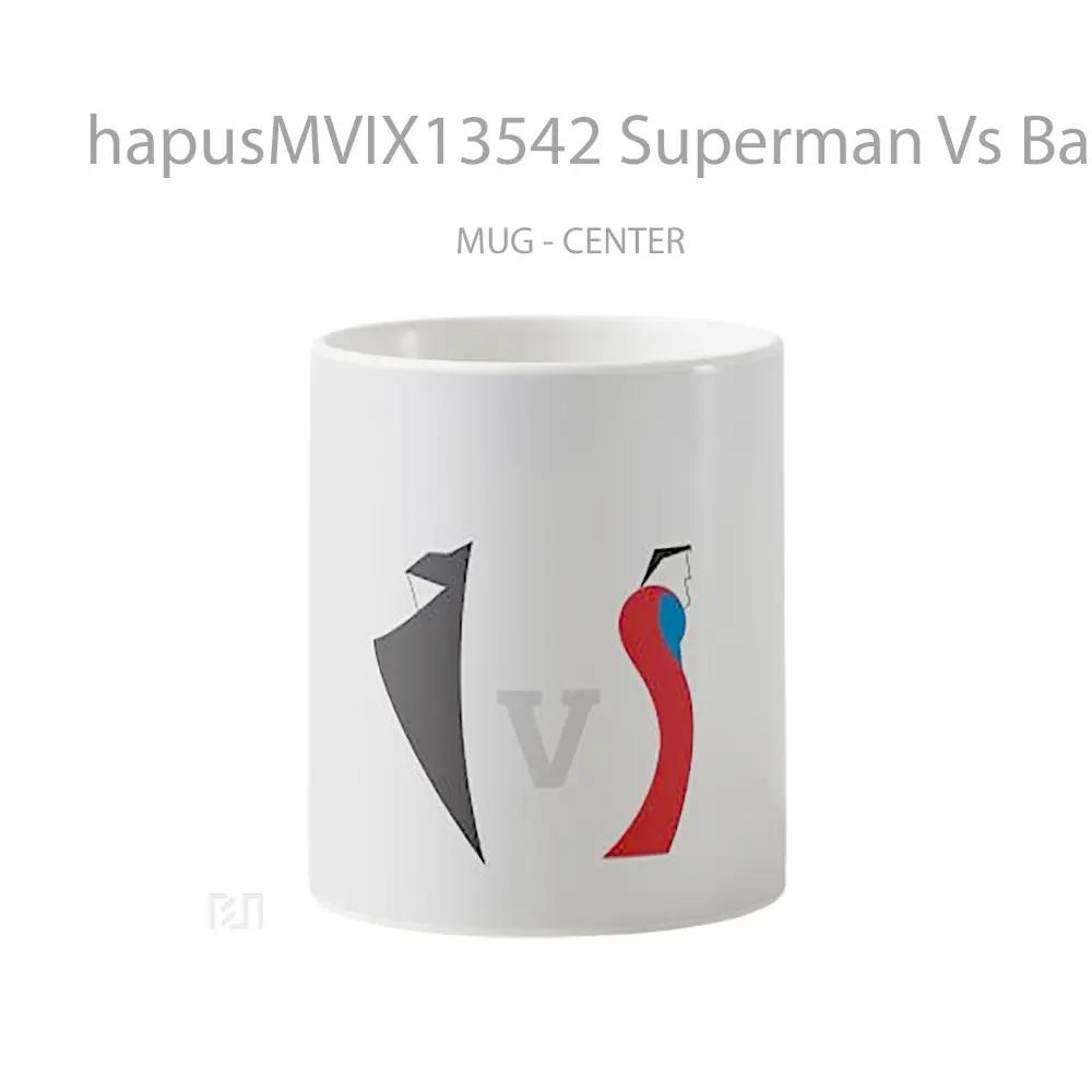 Mug Superman Vs Batman Minimalist Gelas Superhero