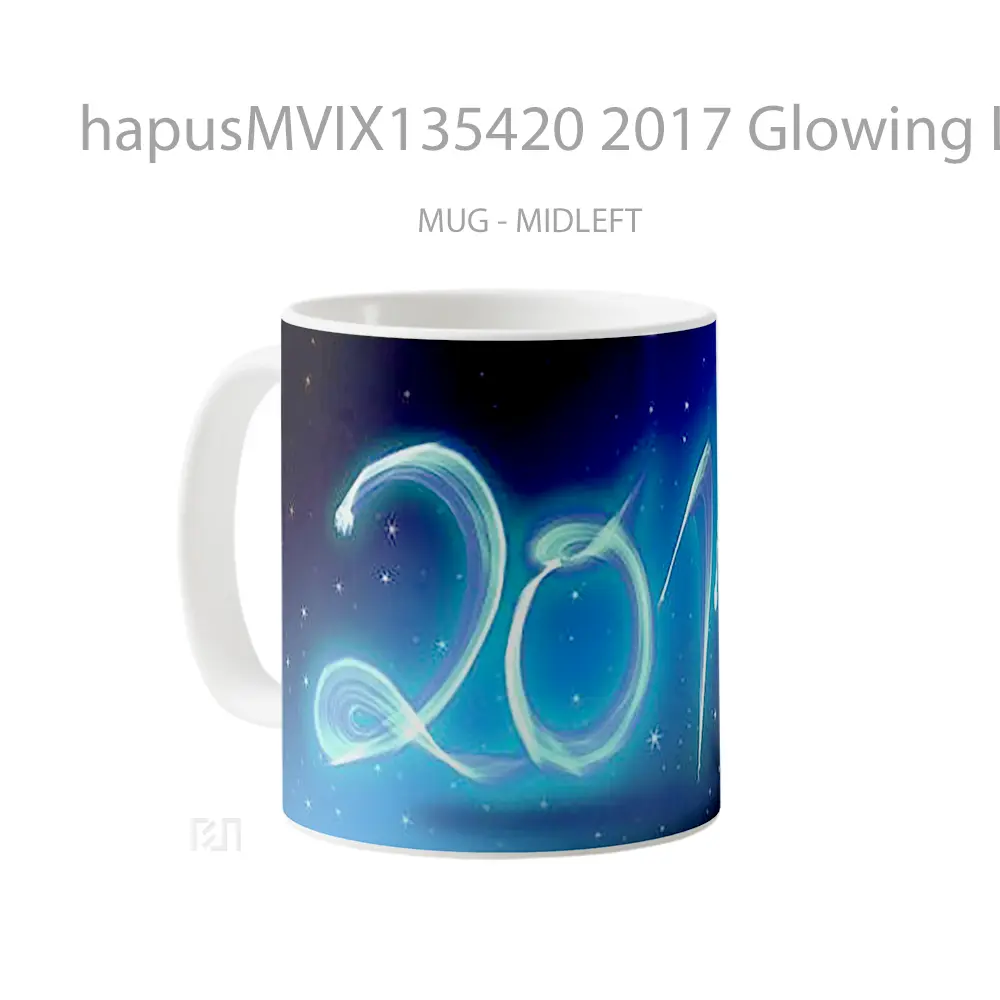 Mug 2017 Glowing Light Gelas Keramik Unik - All-side / Desain