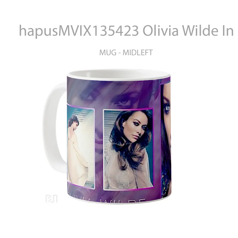 Mug Olivia Wilde In 2014 Gelas Selebriti - All-side / Desain