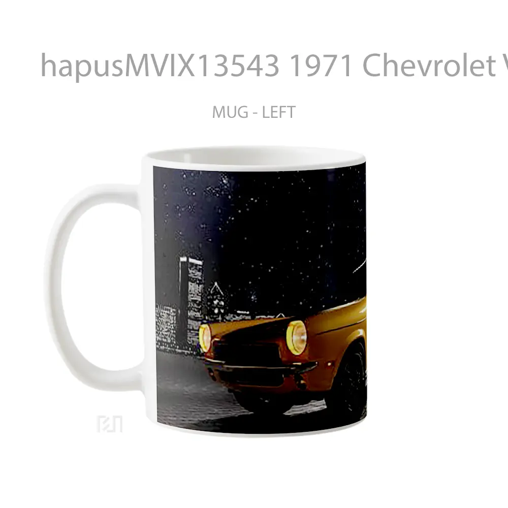 Mug 1971 Chevrolet Vega Hatchback Cangkir Mobil - All-side / Desain