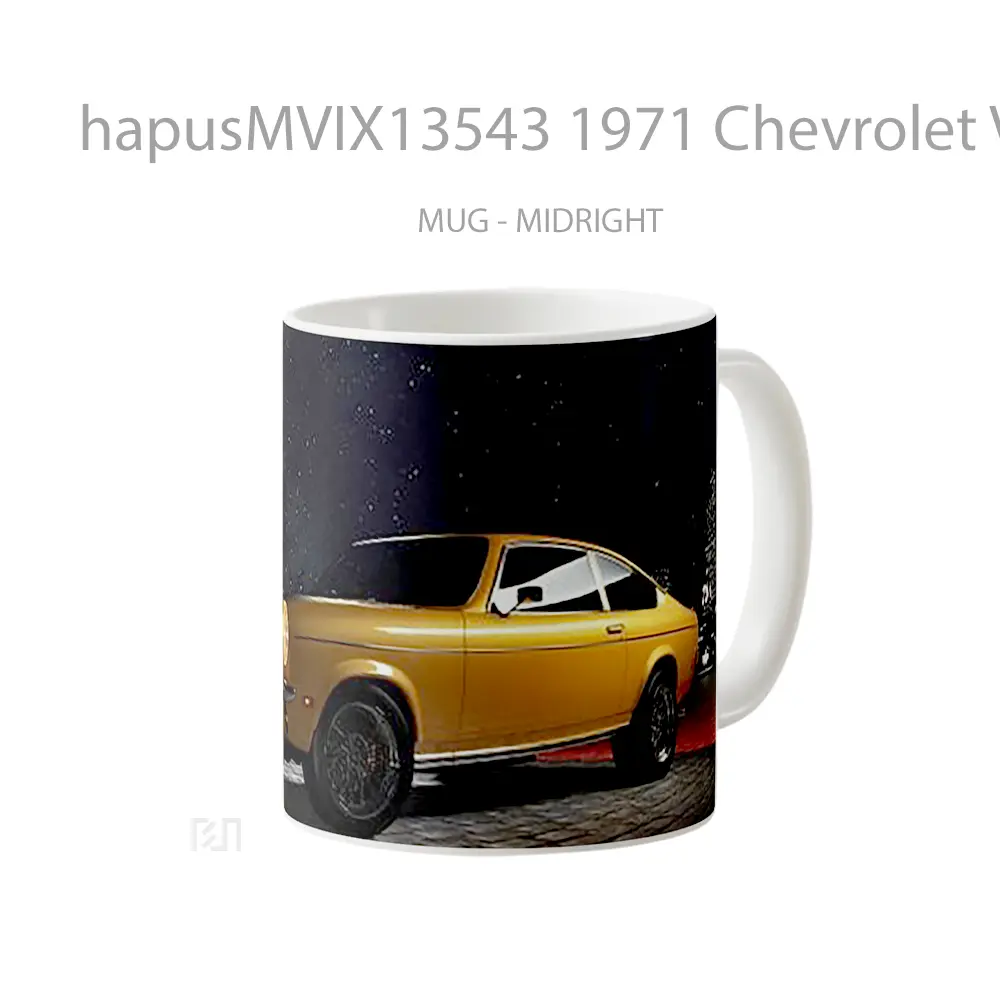 Mug 1971 Chevrolet Vega Hatchback Cangkir Mobil - All-side / Desain
