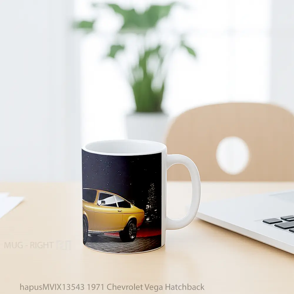 Mug 1971 Chevrolet Vega Hatchback Cangkir Mobil - All-side / Desain