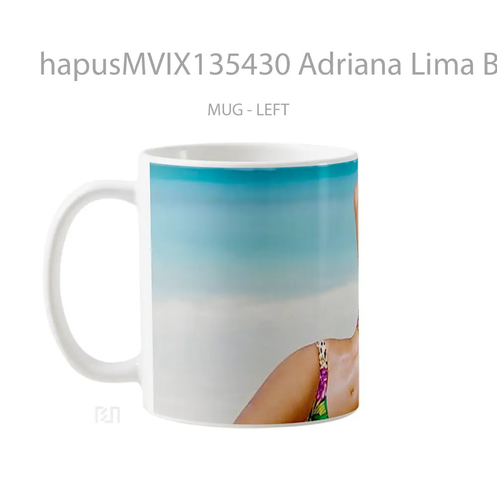Mug Adriana Lima Bikini Gelas Keramik Unik - All-side / Desain