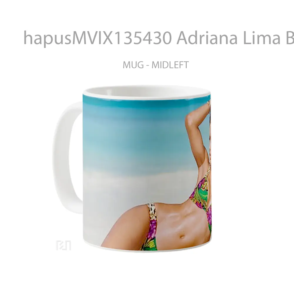 Mug Adriana Lima Bikini Gelas Keramik Unik - All-side / Desain