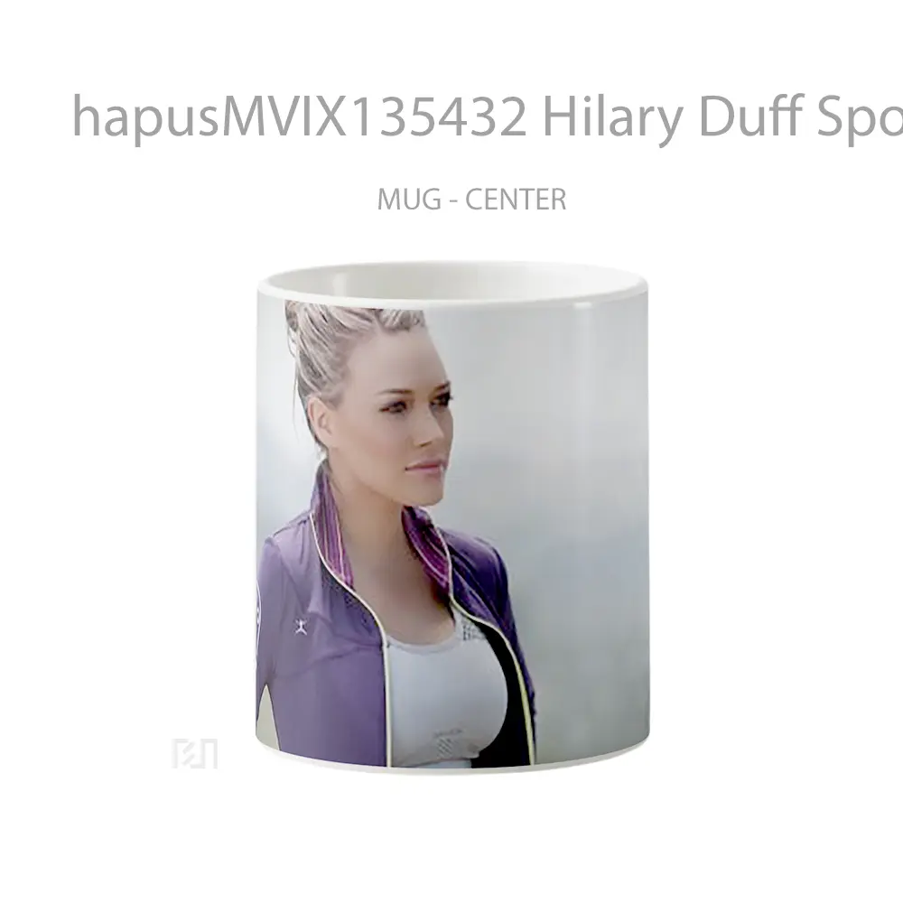 Mug Hilary Duff Sport Fitness Gelas Keramik Unik
