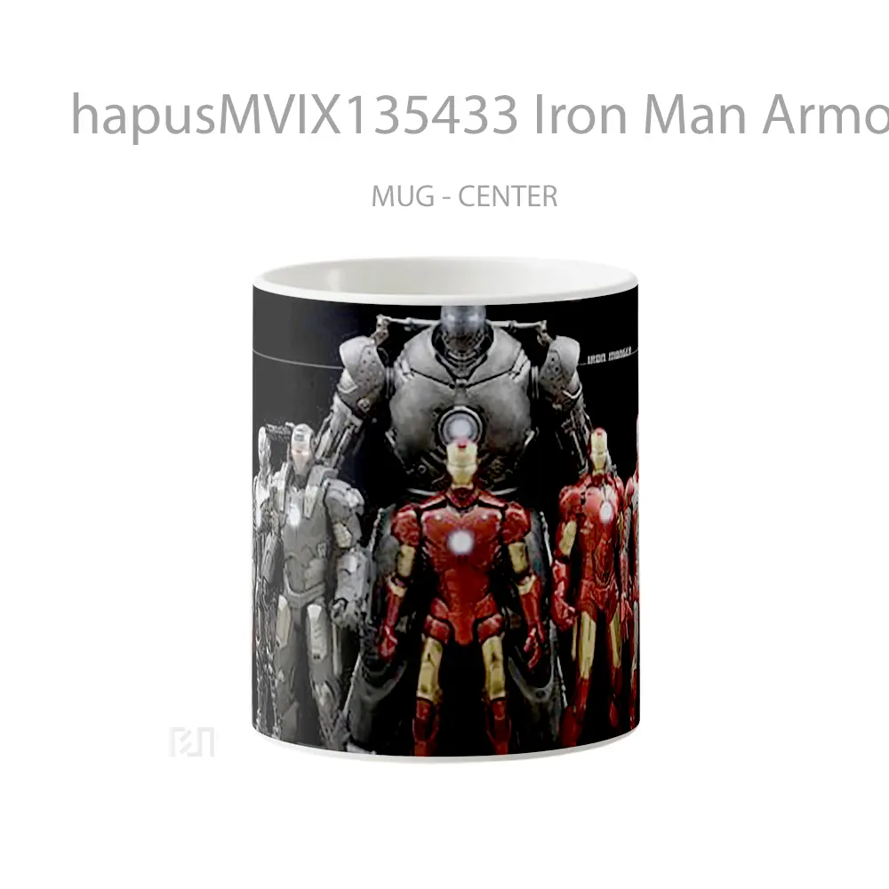 Mug Iron Man Armor Versions Gelas Superhero
