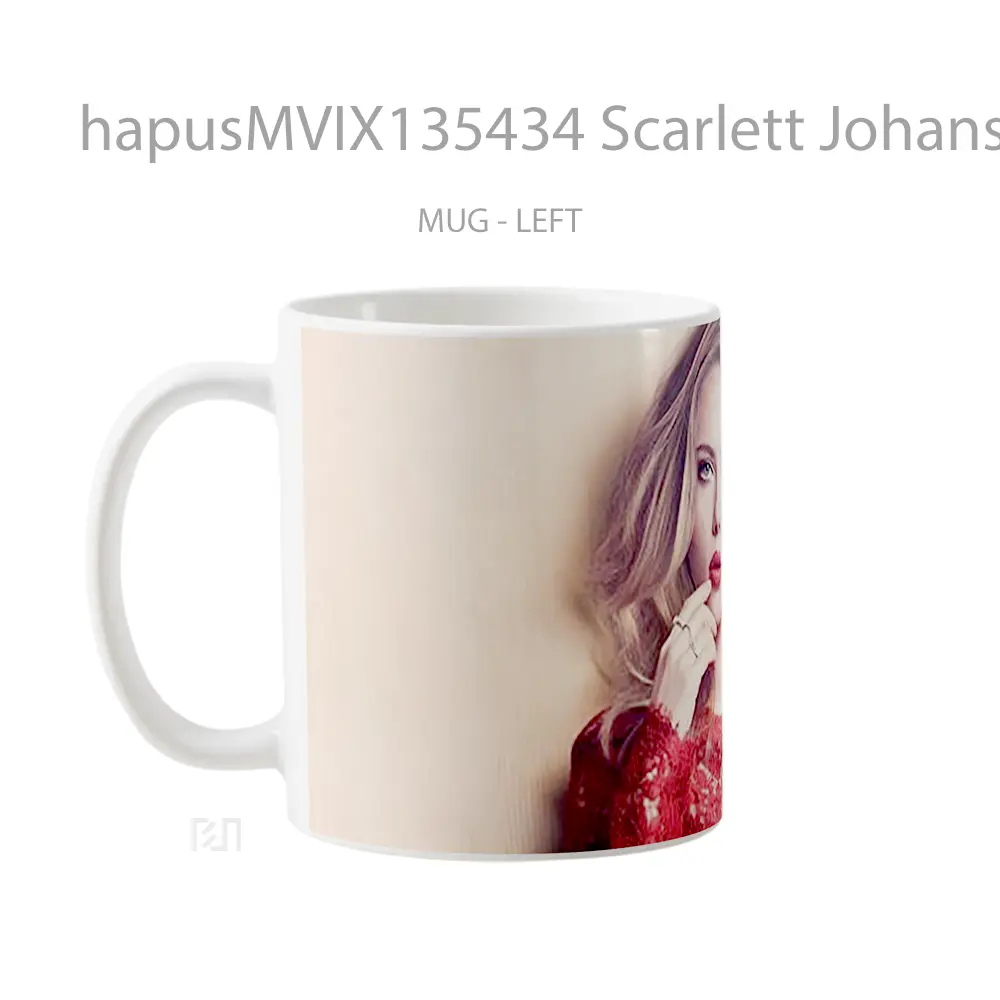 Mug Scarlett Johansson 2 Gelas Selebriti - All-side / Desain